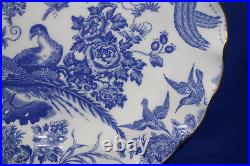 Royal Crown Derby Blue Aves Sheffield Dessert Plate, 8 3/4, SIGNED (G80)