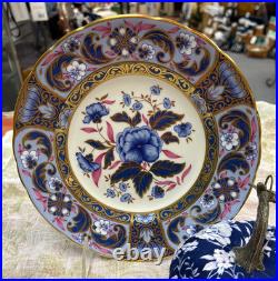 Royal Crown Derby Blue Camellias Accent Plate NEW without Box 8.5