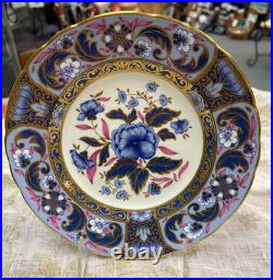 Royal Crown Derby Blue Camellias Accent Plate NEW without Box 8.5