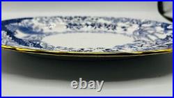 Royal Crown Derby Blue Mikado 15 Oval Serving Platter England Excellent