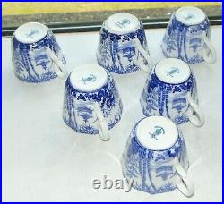 Royal Crown Derby Blue Mikado 22 PC Teapot Cups Saucers Jug Bowl Plates Teaset