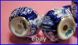 Royal Crown Derby Blue Mikado 5 PC, Mint or Nut Bowl. Jelly or Rice Pot, S & P Royal Crown Derby Blue Mikado 5 PC, Mint or Nut Bowl. Jelly or Rice Pot, S & P