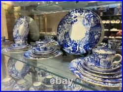 Royal Crown Derby Blue Mikado 91 Pc Dinner & Tea Service, Mint, Early, Rare