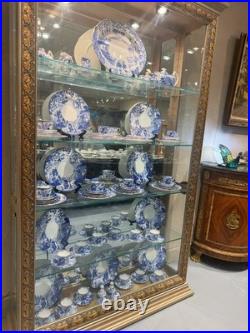 Royal Crown Derby Blue Mikado 91 Pc Dinner & Tea Service, Mint, Early, Rare
