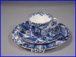 Royal Crown Derby Blue Mikado Coffee Set LARGE Teapot Blue White Dessert Plates