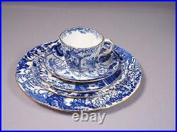 Royal Crown Derby Blue Mikado Dinner Luncheon Set Plate Coffee Tea cup England