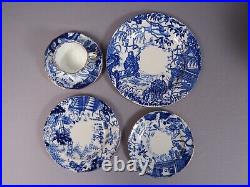 Royal Crown Derby Blue Mikado Dinner Luncheon Set Plate Coffee Tea cup England