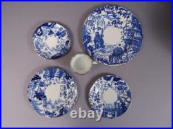 Royal Crown Derby Blue Mikado Dinner Luncheon Set Plate Coffee Tea cup England