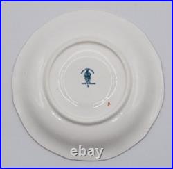 Royal Crown Derby Blue Mikado Flat Cup with Saucer Set of 2