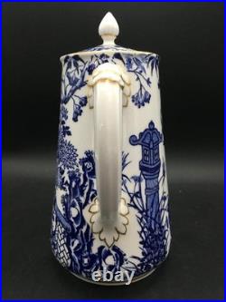 Royal Crown Derby Blue Mikado Hot Water Jug / Pitcher & LID Ch7607