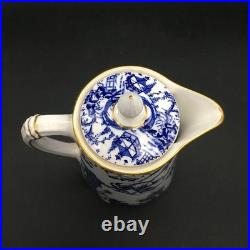 Royal Crown Derby Blue Mikado Hot Water Jug / Pitcher & LID Ch7607