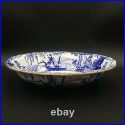 Royal Crown Derby Blue Mikado Oval Vegetable Serving Dish Ch6064