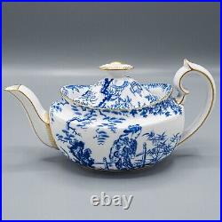 Royal Crown Derby Blue Mikado Small Teapot & Lid FREE USA SHIPPING