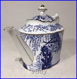 Royal Crown Derby Blue Mikado Teapot 8 cup New