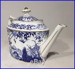 Royal Crown Derby Blue Mikado Teapot 8 cup New