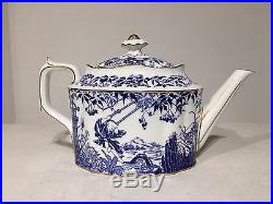 Royal Crown Derby Blue Mikado Teapot 8 cup New