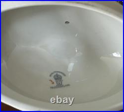 Royal Crown Derby Blue Mikado Teapot & Sugar Bowl & Creamer? Gold Rim 28.5