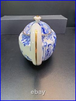 Royal Crown Derby, Blue Mikado, Vintage, Teapot, Sugar, 2 Creamer, lids