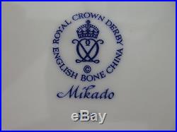 Royal Crown Derby Blue Mikado stunning footed covered vegetable bowl 1979