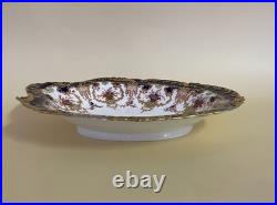 Royal Crown Derby Bone China Cobalt Desert Service Bowl Flower Baskets Gilt 3707