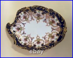 Royal Crown Derby Bone China Cobalt Desert Service Bowl Flower Baskets Gilt 3707
