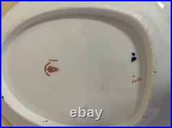 Royal Crown Derby Bone China Cobalt Desert Service Bowl Flower Baskets Gilt 3707