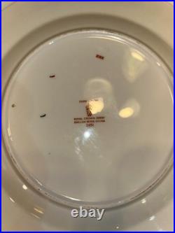 Royal Crown Derby Bone China Imari Trio Cup Saucer Plate, England 2451, Vintage