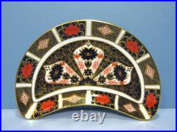 Royal Crown Derby Bone China Old Imari 1128 Crescent Salad Plate 11 Available