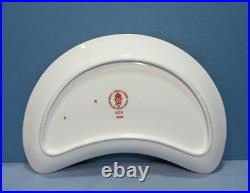 Royal Crown Derby Bone China Old Imari 1128 Crescent Salad Plate 11 Available