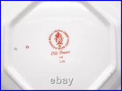 Royal Crown Derby Bone China Old Imari 9 Octagonal Luncheon Plate #1128