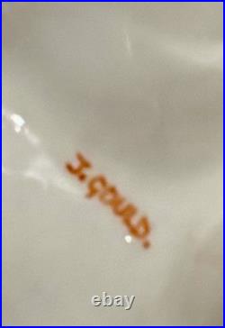 Royal Crown Derby Bone China Peacock Figurine Flower Signed J Gould 7x7 VGC