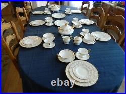 Royal Crown Derby Bone China Vine Set for (8) with (6) Serving Pieces G