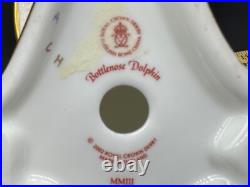 Royal Crown Derby Bottlenose Dolphin Paperweight Bone China England No Stopper