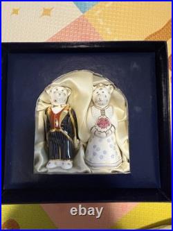 Royal Crown Derby Bride And Groom Mini Bears