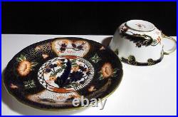 Royal Crown Derby British Antique Demitasse Cup & Saucer Old imari