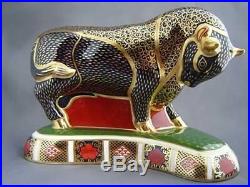 Royal Crown Derby Bull Paperweight