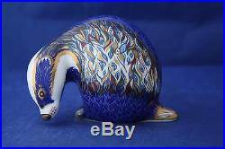 Royal Crown Derby Buxton Badger Paperweight L/e 500 Boxed