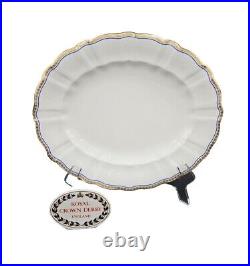 Royal Crown Derby CARLTON BLUE 14 Oval Serving Platter EXCELLENT Bone China