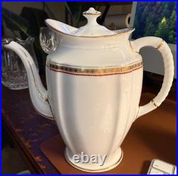 Royal Crown Derby CARLTON RED Coffee Pot RARE MINT Condition 1st Quality