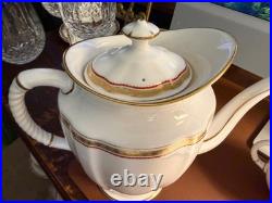 Royal Crown Derby CARLTON RED Coffee Pot RARE MINT Condition 1st Quality