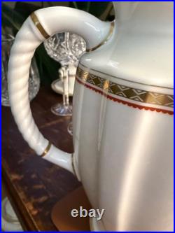 Royal Crown Derby CARLTON RED Coffee Pot RARE MINT Condition 1st Quality