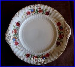 Royal Crown Derby CHATSWORTH A798 Six Pastry Trio Sets with DESSERT CAKE PLATE