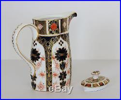 Royal Crown Derby COFFEE POT & LID Old Imari 1128 English Bone China 1st Quality