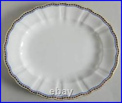 Royal Crown Derby Carlton Blue Oval Serving Platter 542854