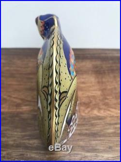 Royal Crown Derby, Chameleon Paperweight, Gold Stopper, 2003, Collectable, Gold