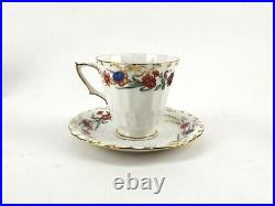 Royal Crown Derby Chatsworth Tea Cups & Saucers Set Of 4