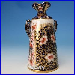 Royal Crown Derby China Imari Pattern 877 Two Handled Vase 5½ inches