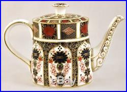 Royal Crown Derby China Old Imari 1128 Small Teapot 1st Perfect