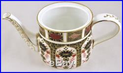 Royal Crown Derby China Old Imari 1128 Small Teapot 1st Perfect