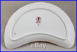 Royal Crown Derby China Red Aves Crescent Salad/side Plates X 8 1st Mint